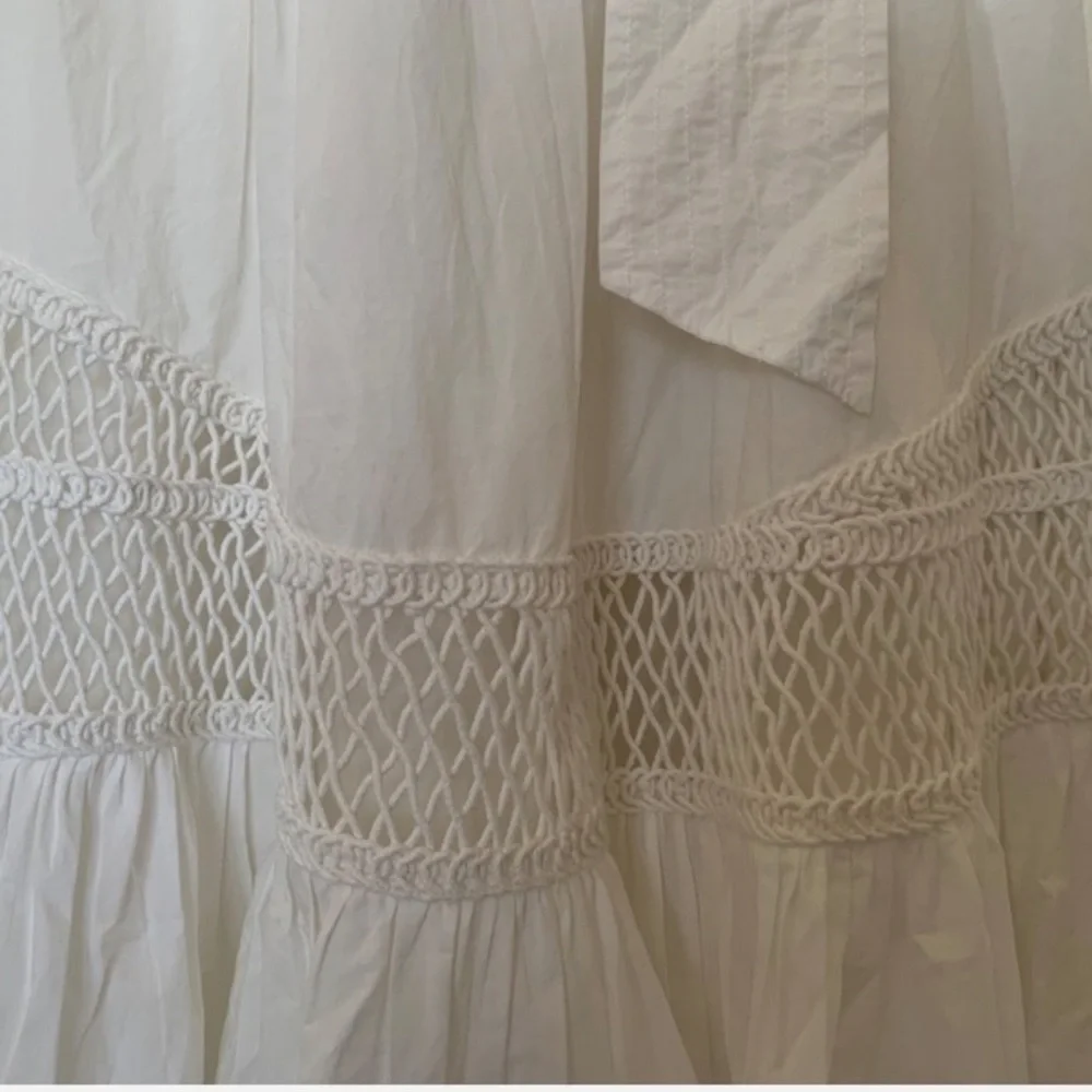 New Ramy Brook Celina Midi Shirtdress in White Size XS - Picture 8 of 12